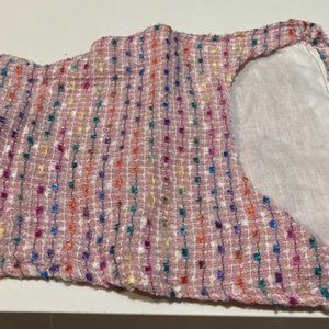 Dog Celebration Dress Shirt Pink Rainbow small/xs 8 lb Maltese